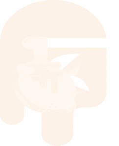 Cartoon dog-shaped popsicle with stick